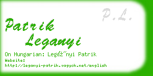 patrik leganyi business card